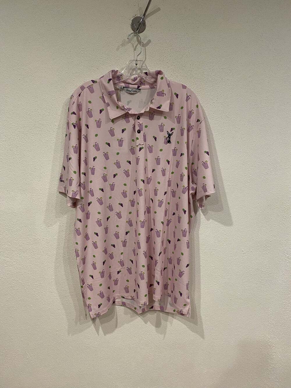 Kenny Flowers Polo Shirt Mens 3XL Cocktail Print Tropical Transfusion Golf